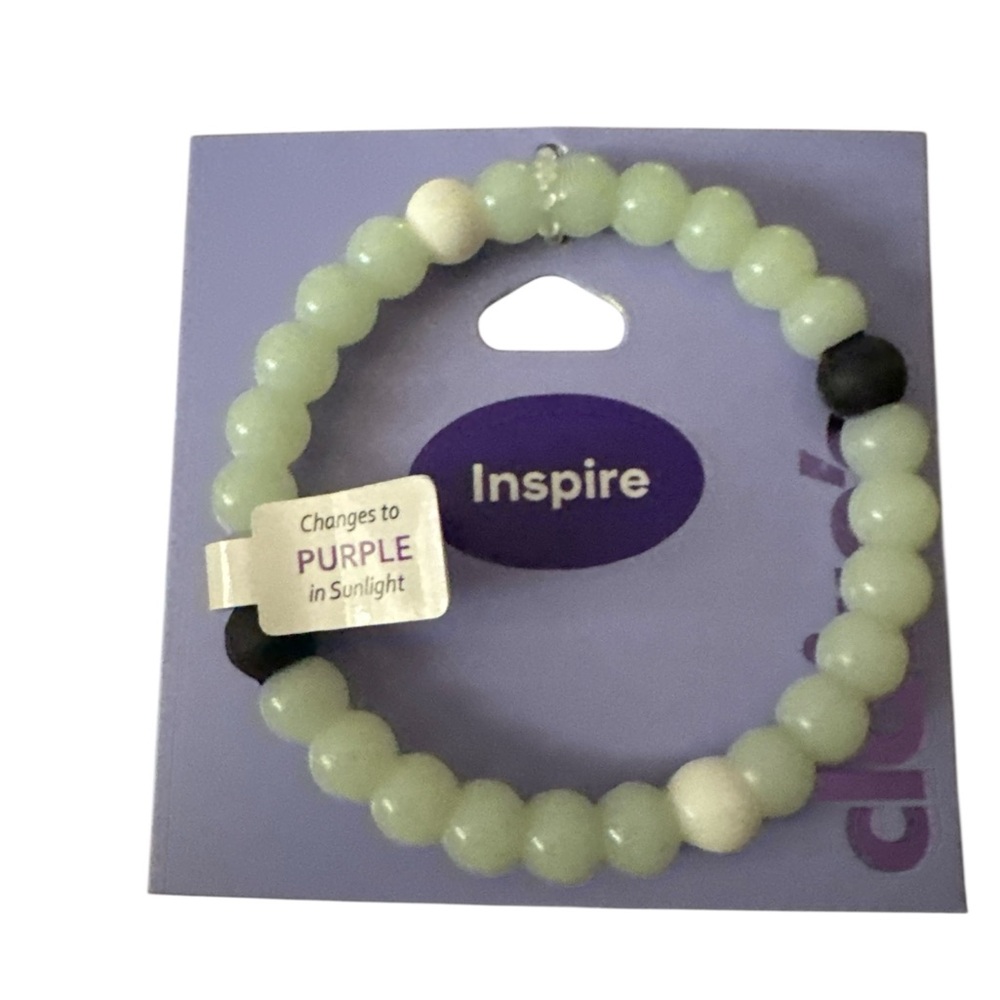 Claire’s Beaded Silicon Bracelet with Color Change Feature